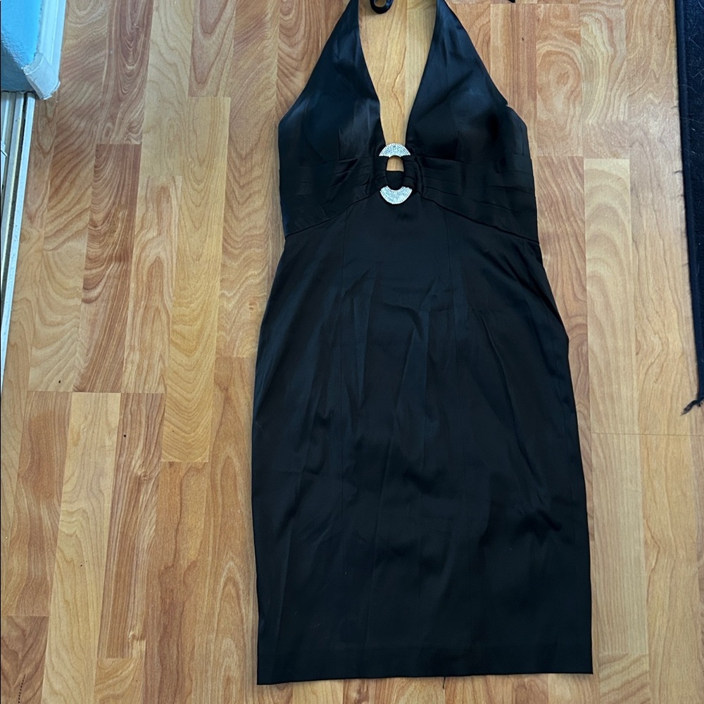 Cache Black Halter Dress